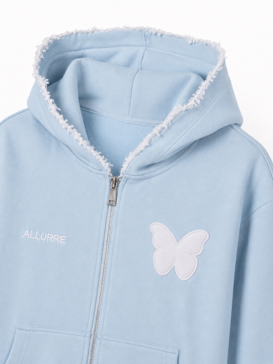 ALLURRE blue hoodie product detail